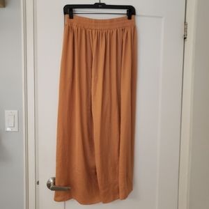 Oak And Fort flowy orange culottes